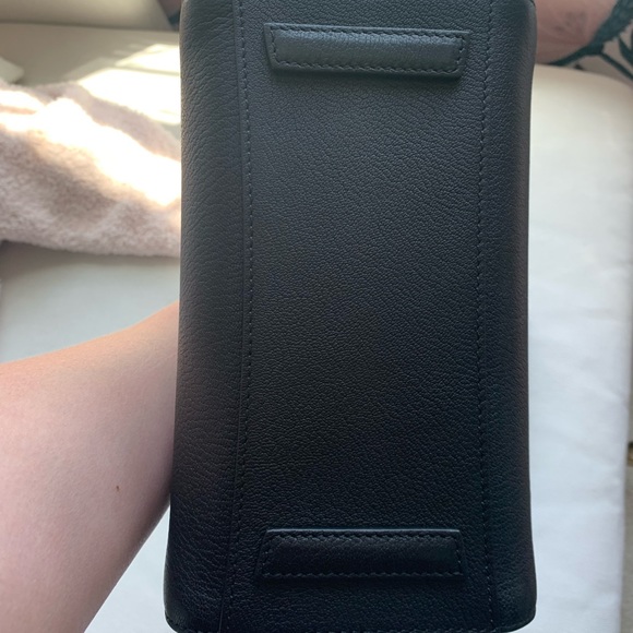 Mini antigona in black sugar with silver hardware - Picture 5 of 12